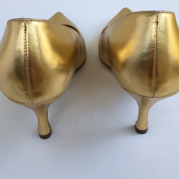 MIASCARPE Made in Italy Golden Leather Upper Heels - Picture 4 of 7